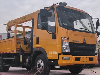 Congratulations to Our Uzbekistan Customer on Their New HOWO Truck-Mounted Crane!