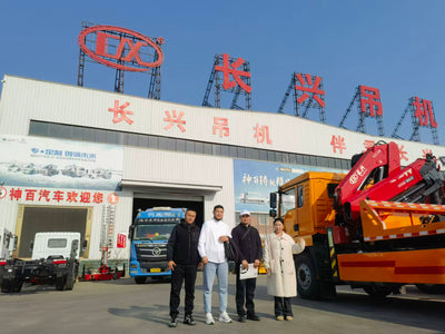 Good News from Central Asia Again — Clients Place Order for Shenbai Truck mounted Cranes