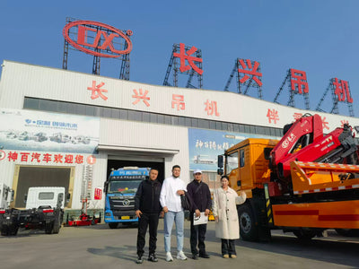 Good News from Central Asia Again — Clients Place Order for Shenbai Truck mounted Cranes