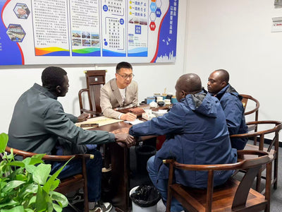 Cameroon Clients from Africa Visit Shenbai Factory & Place Order for Dongfeng 8x4 Truck mounted Cranes