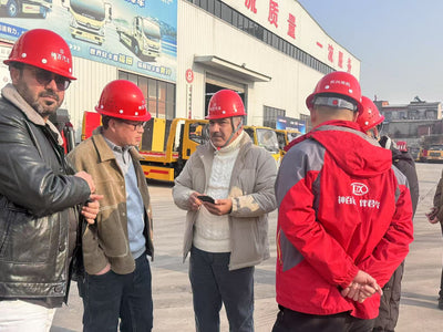 International Customers Visit Shenbai to Inspect Special Vehicles and Crane Trucks