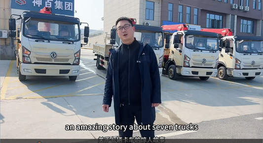 7 Units of Dongfeng Truck Mounted Cranes Shipped to Azerbaijan: Powering Infrastructure Growth