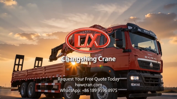 SINOTRUK HOWO 8×4 WEICHAI 350HP - CHANGXING 25T KNUCKLE BOOM CRANE