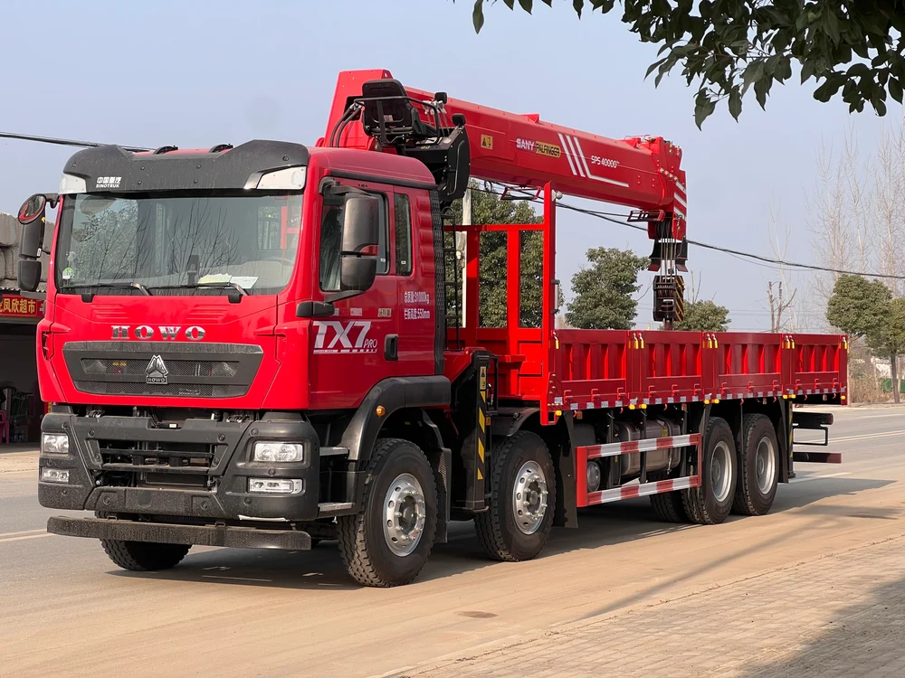 HOWO Sany 16-ton 5-section Boom Truck mounted Crane - SHENBAI Auto