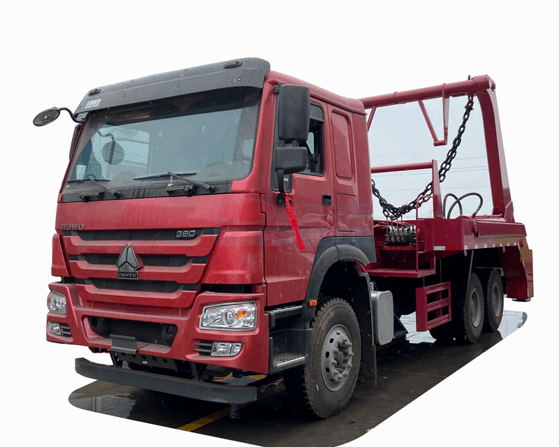 HOWO 6*4  Swing arm garbage truck
