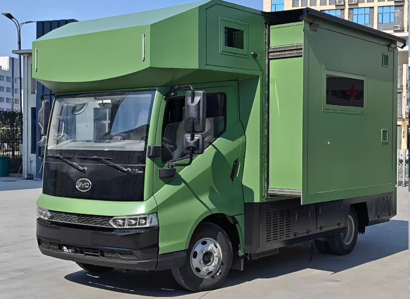 BYD T5 flat-roof motorhome with overcab bed - View 2 - SHENBAI Auto