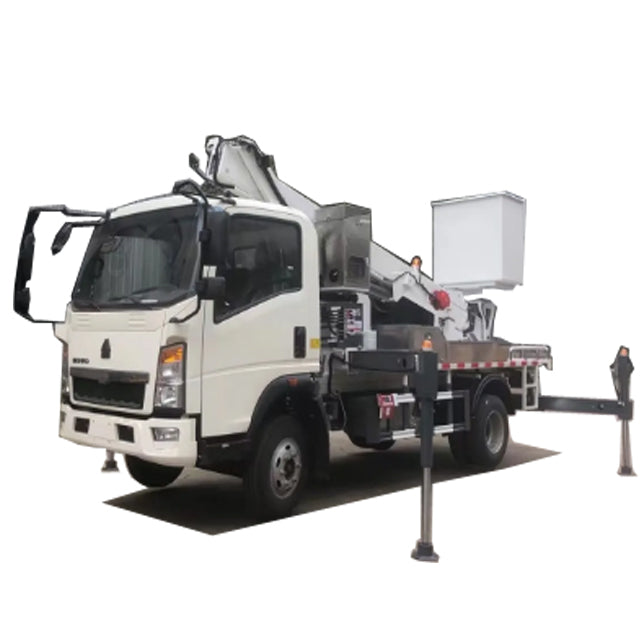 Howo 12-18 meters 4 x2 telescopic boom high-altitude working platform truck - View 2 - SHENBAI Auto