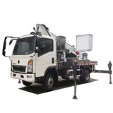 Howo 12-18 meters 4 x2 telescopic boom high-altitude working platform truck - View 2 - SHENBAI Auto