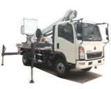 Howo 12-18 meters 4 x2 telescopic boom high-altitude working platform truck - SHENBAI Auto