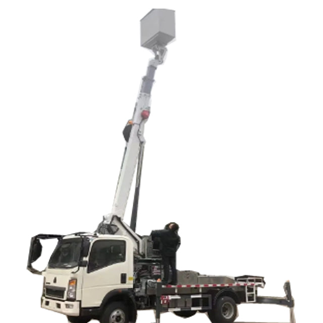 Howo 12-18 meters 4 x2 telescopic boom high-altitude working platform truck - View 4 - SHENBAI Auto