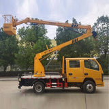 13-18 meters Dongfeng 4x2 folding arm high altitude working platform truck - Side View - SHENBAI Auto