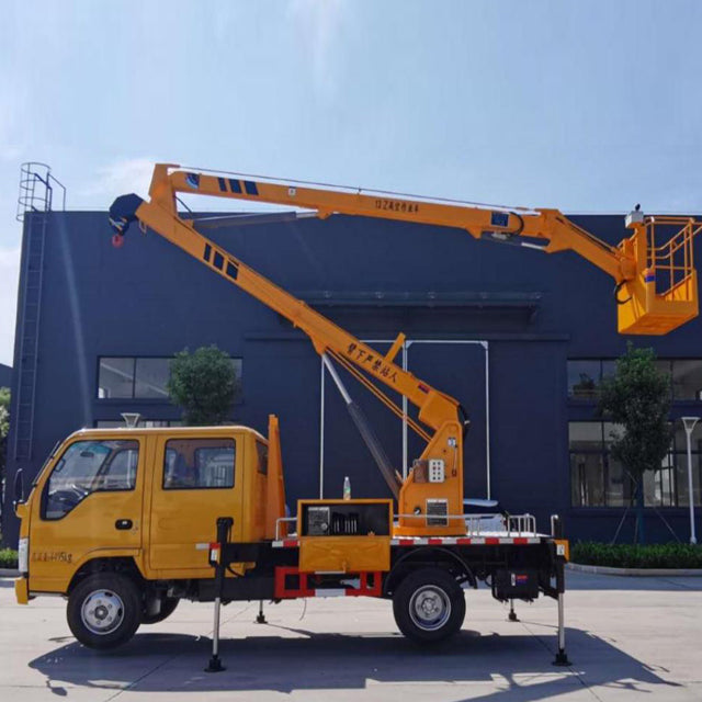 13-18 meters Dongfeng 4x2 folding arm high altitude working platform truck - Working Angle - SHENBAI Auto