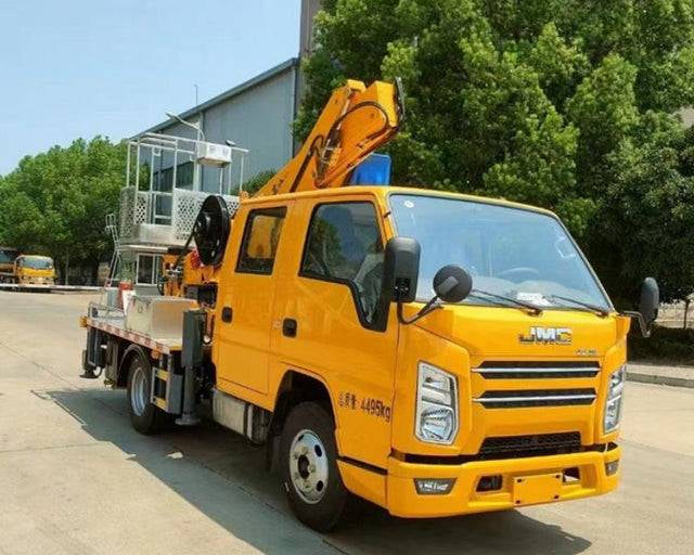 16 meters JiangLing 4x2 telescopic boom aerial operation vehicle - SHENBAI Auto