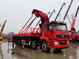 Shaanxi Automobile Delong 8x4 Changxing 25-ton Knuckle Boom Truck Crane