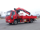 Jiefang 4*2 Sany 16-ton folding boom crane