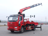 Jiefang 4*2 Sany 16-ton folding boom crane