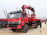 Dongfeng 4*2 changxing 6.3-ton folding boom truck crane