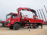 Dongfeng 4*2 changxing 6.3-ton folding boom truck crane