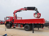 Dongfeng 4*2 changxing 6.3-ton folding boom truck crane
