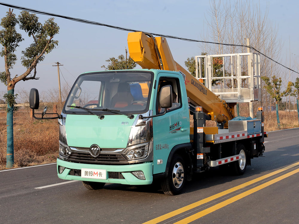 Foton Aoling M Card Blue Plate 30m Aerial Work Truck Full