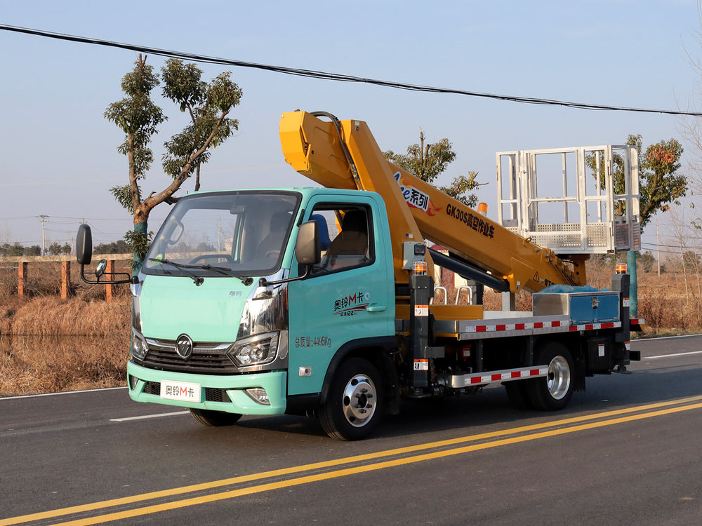 Foton Aoling M Card Blue Plate 30m Aerial Work Truck Full