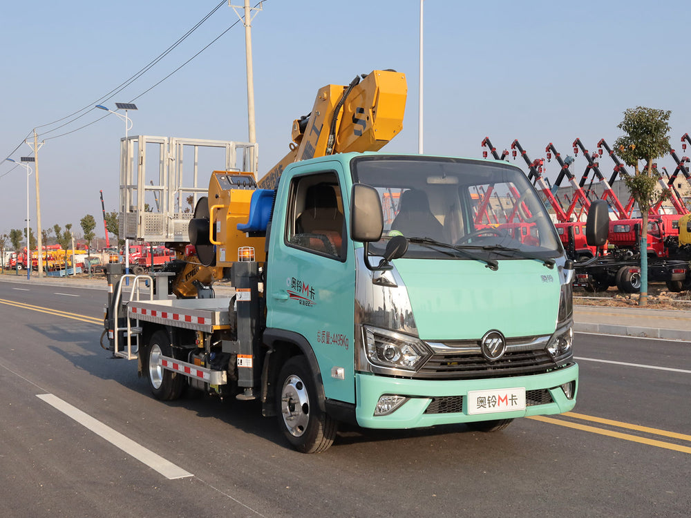 Foton Aoling M Card Blue Plate 30m Aerial Work Truck Full