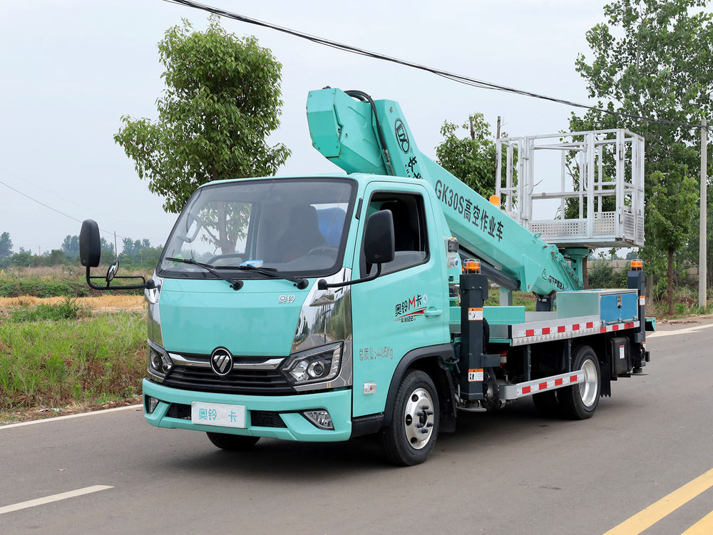 Foton Aoling M Card Blue Plate 30m Aerial Work Truck Full