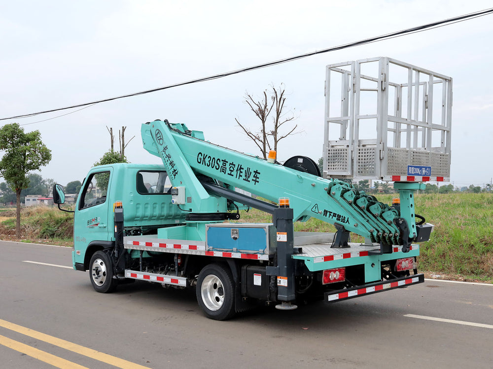 Foton Aoling M Card Blue Plate 30m Aerial Work Truck Full