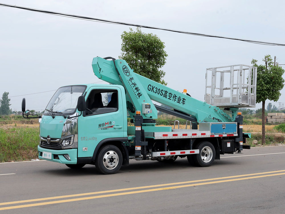 Foton Aoling M Card Blue Plate 30m Aerial Work Truck Full