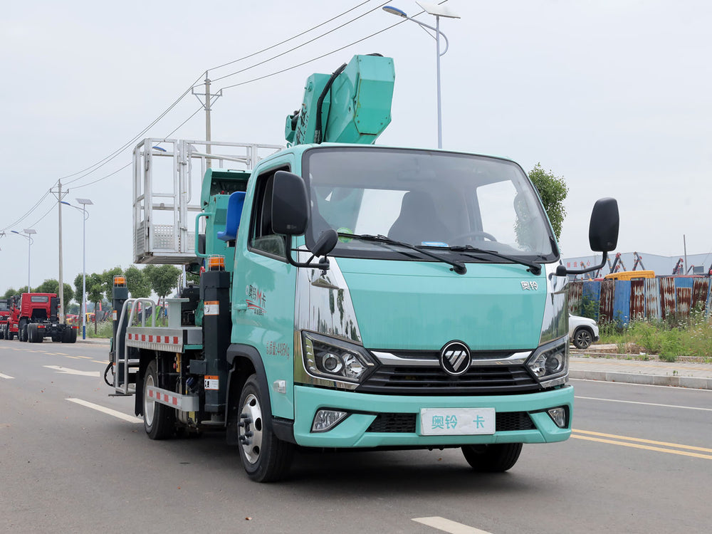 Foton Aoling M Card Blue Plate 30m Aerial Work Truck Full