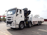Isuzu 8x4 changxing 16-ton folding boom truck crane