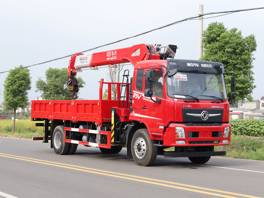 Dongfeng 4×2 Changxing 10-ton Straight Boom Truck Crane