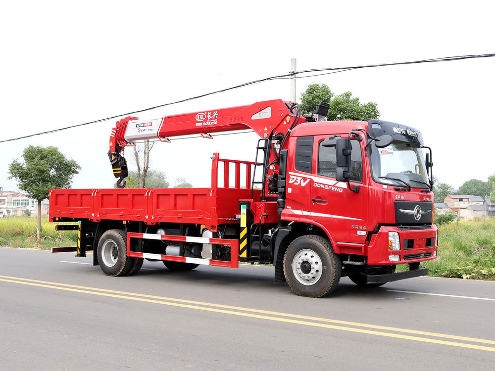 Dongfeng 4×2 Changxing 10-ton Straight Boom Truck Crane