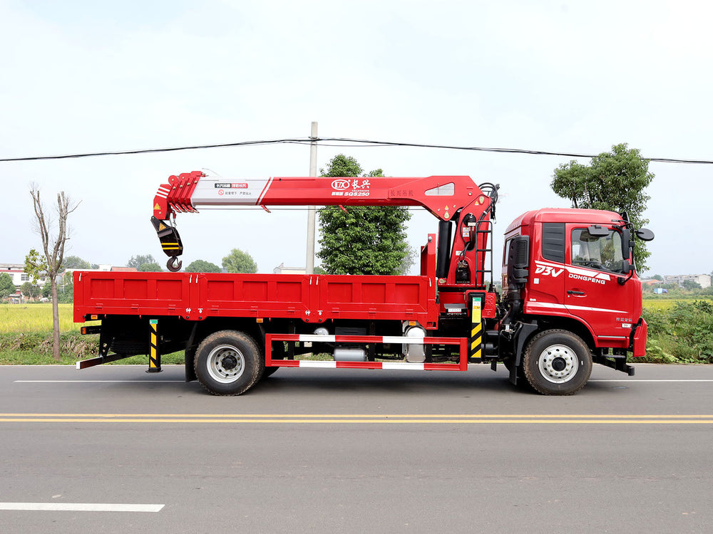Dongfeng 4×2 Changxing 10-ton Straight Boom Truck Crane