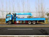 Dongfeng 6×4 Changxing  12-ton straight boom truck-mounted crane