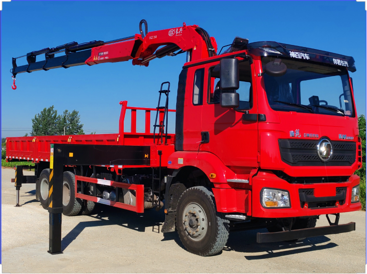 Shanxi Automobile Delong 6*4 changxing 12-ton Knuckle Arm Truck Crane