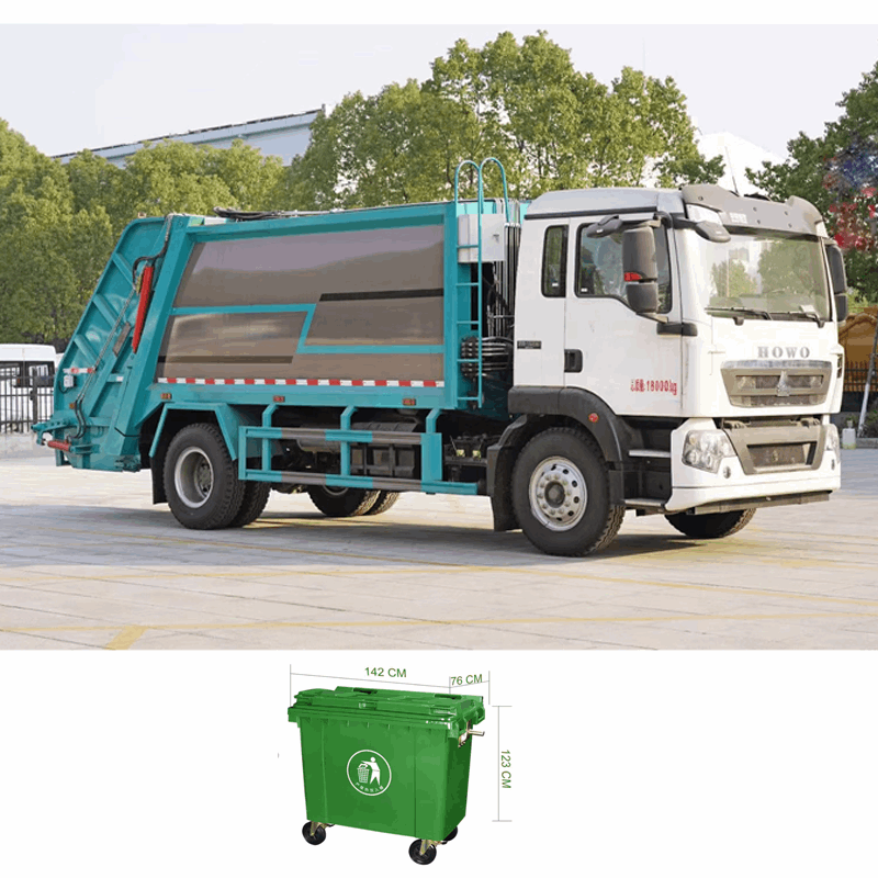 HOWO 4*2 18m³ garbage compractor truck