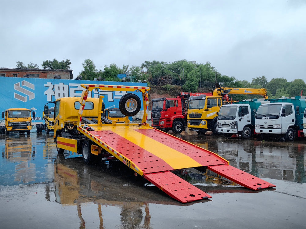Jiefang Hu V Blue Plate Telescopic Flatbed Wrecker