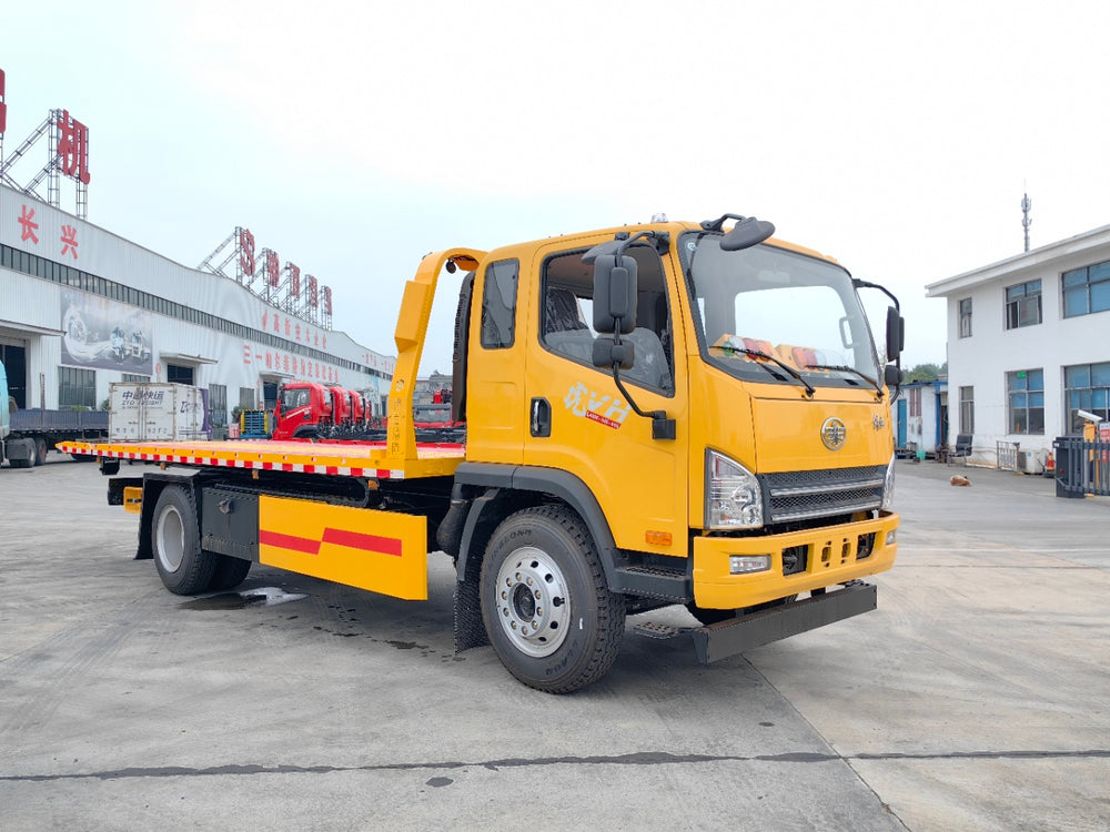 Jiefang Tiger VH Yellow License One-tow-two Wrecker Truck