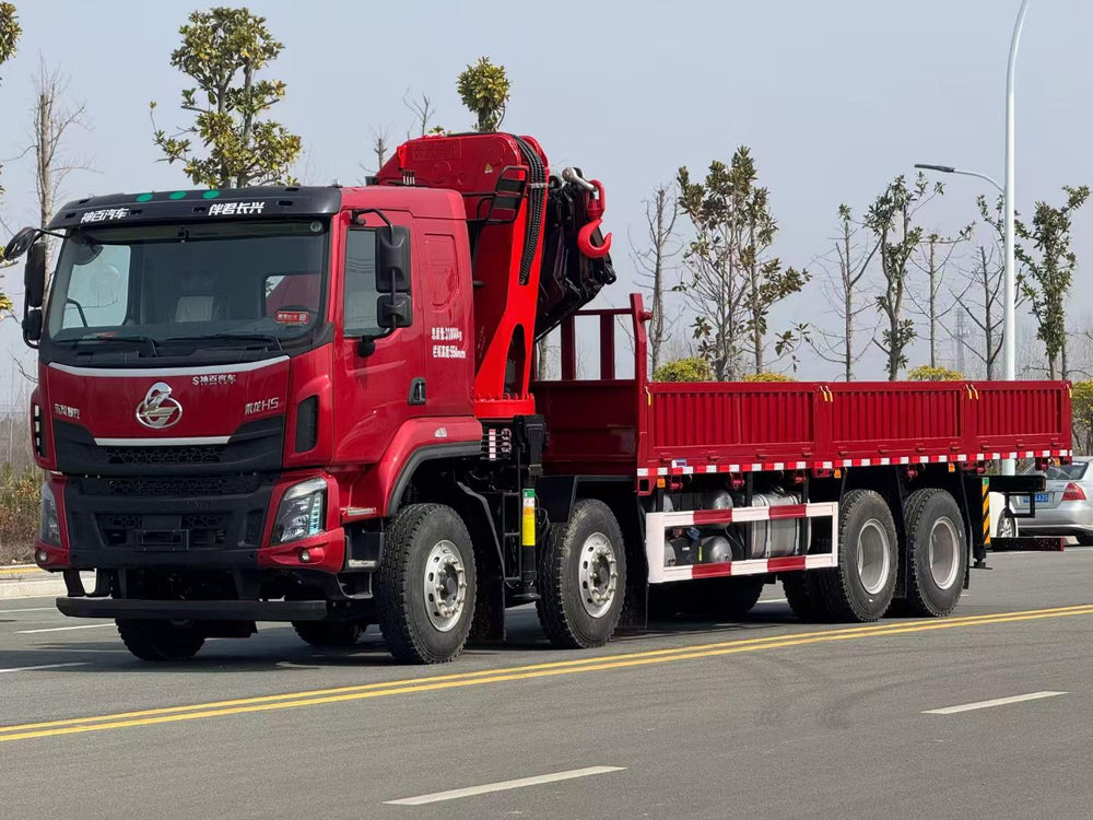 Liuzhou Motor changxing 8×4 25-ton 7-section folding boom truck crane - View 2 - SHENBAI Auto