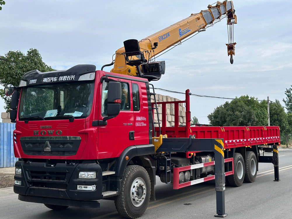 SINOTRUK HOWO TX320 6×4 Truck Mounted Crane with XCMG 14 Ton 5-Section Boom Full Specification Sheet