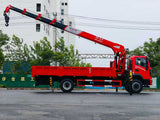 Dongfeng 4×2 Changxing 8-ton 5-section boom truck crane