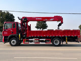 HOWO Changxing 8-ton 6-section Boom Truck Mounted Crane