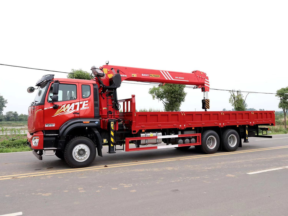 HOWO Sany 14-ton 5-section Boom Truck mounted Crane