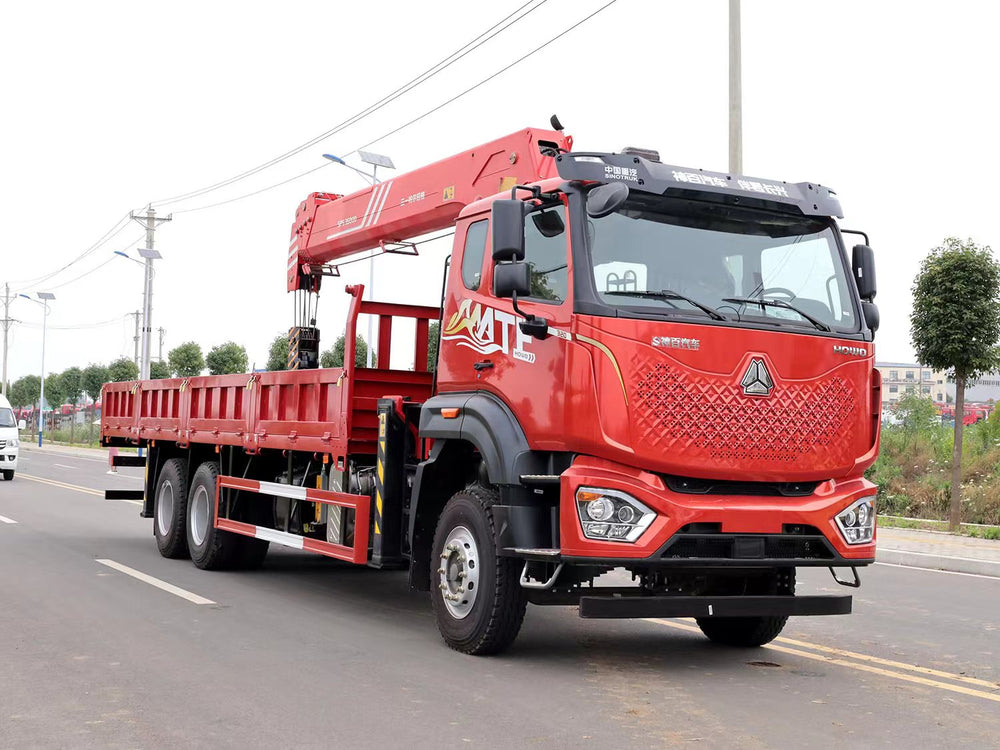 HOWO Sany 14-ton 5-section Boom Truck mounted Crane