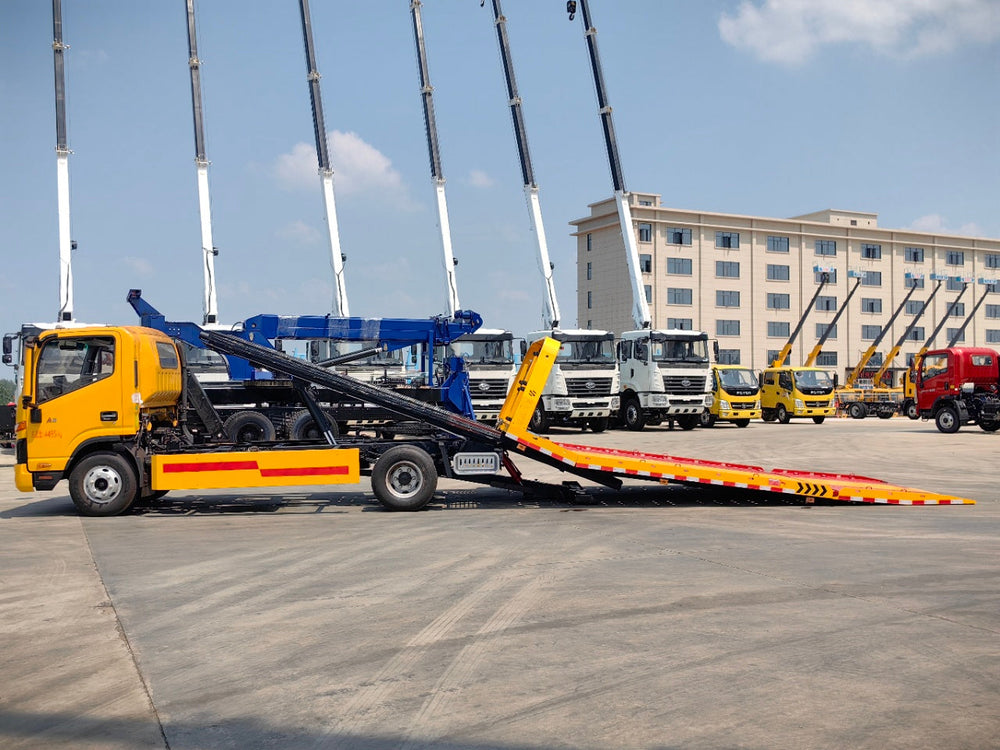 JAC 5.6 Meter tilting and dropping integrated Wrecker truck - View 4 - SHENBAI Auto