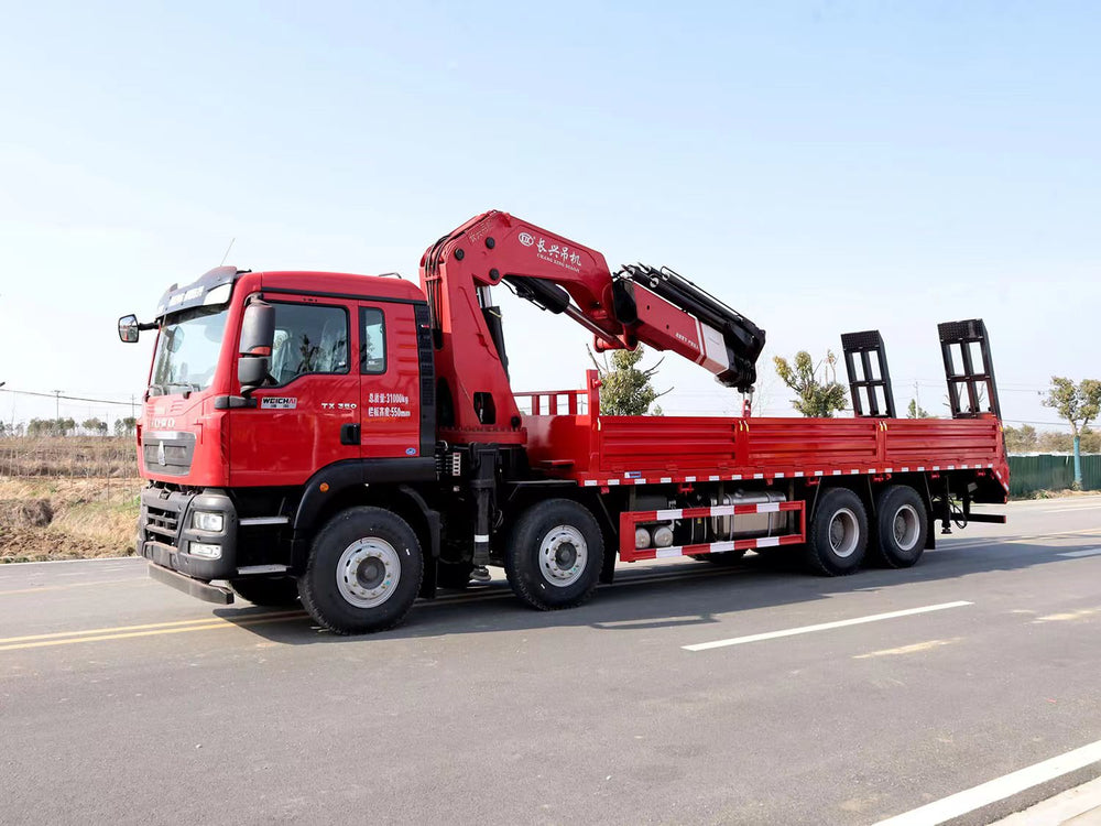 Howo 8×4 changxing 25-ton Knuckle Arm Truck Crane