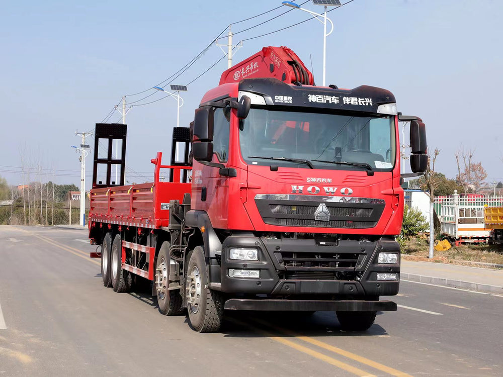 Howo 8×4 changxing 25-ton Knuckle Arm Truck Crane