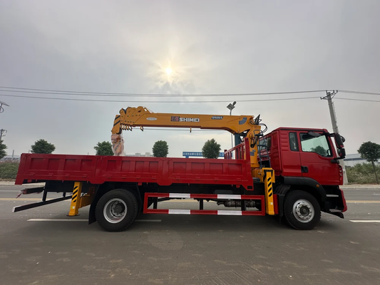 Howo 4×2 Shimei 8-ton 6-section Boom Truck Mounted Crane - SHENBAI Auto
