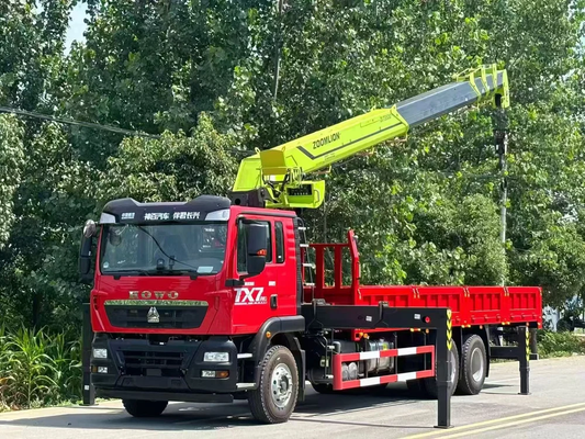HOWO TX MAN Engine 350HP - Zoomlion New 14 Ton 5-Section Truck Mounted Crane - SHENBAI Auto